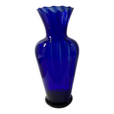 Ancient cobalt blue vase