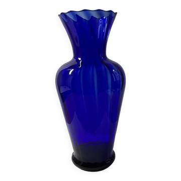 Ancient cobalt blue vase