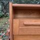 Pair of 90's pine bedside / vintage wooden furniture