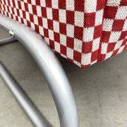 Thonet S-411 Armchair "Red & White"