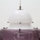 White and purple KD14 suspension by Sergio Asti for Kartell, 1970s.