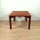 Table basse carrée en teck danois