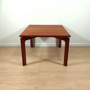 Danish teak square coffee table