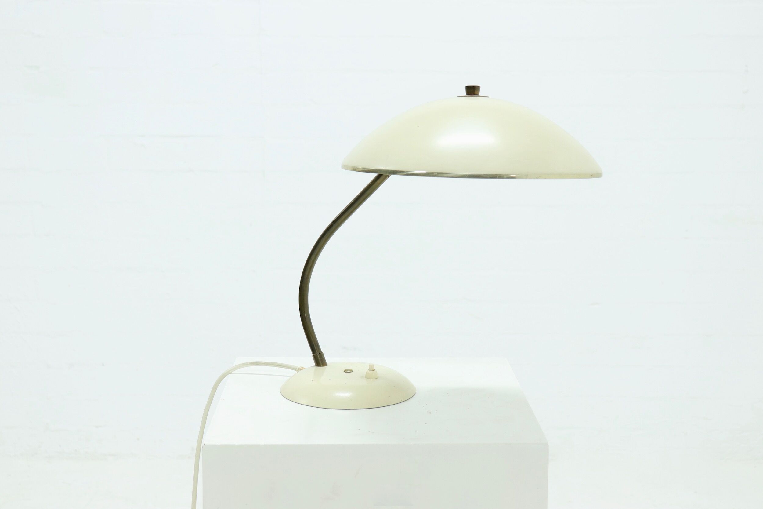 Brass and Steel Desk Lamp by Sis Germany 1950s