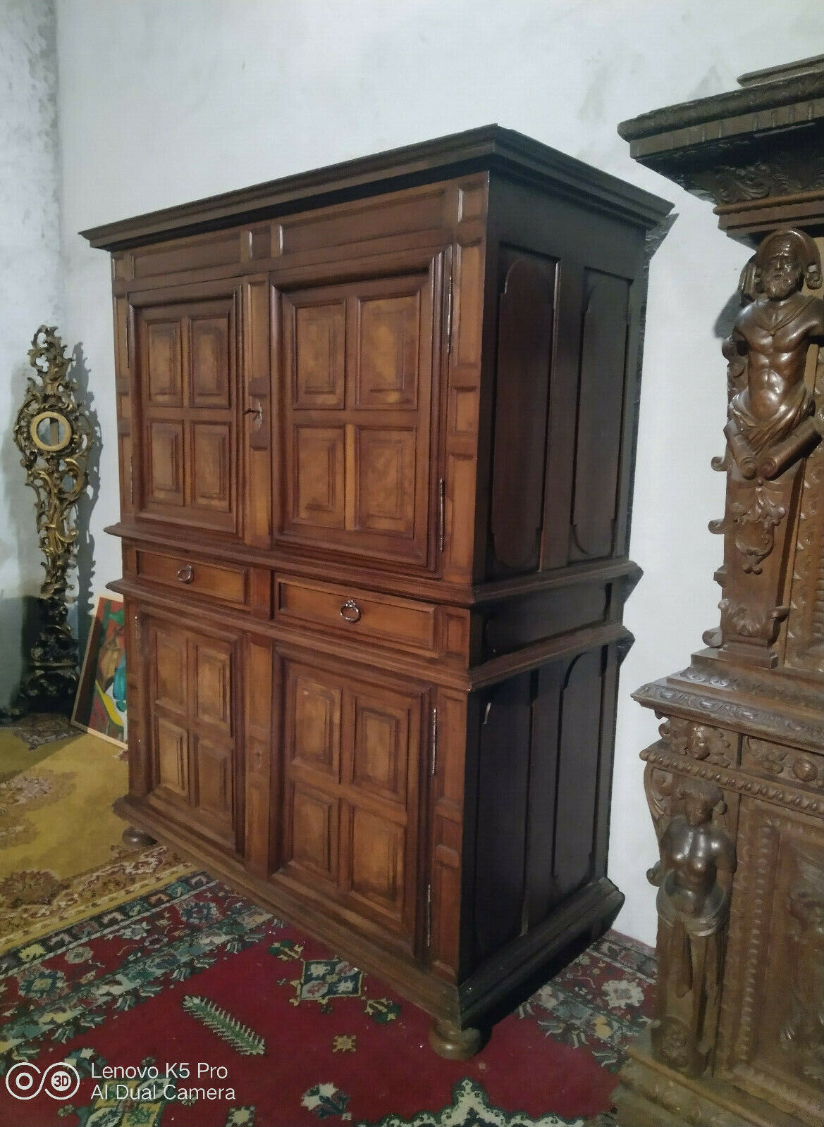 Buffet walnut period Louis XIII