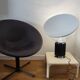 DEMETRIO 45 white coffee table design Vico Magistretti by Artemide Italy 1960