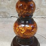 Ceramic foot floor lamp 70"