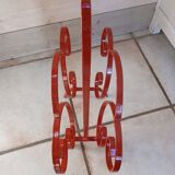 Vintage wrought iron magazine rack
