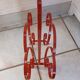 Vintage wrought iron magazine rack