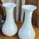 Pair of white opaline vases