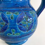 Rimini Blu Ceramic Pitcher by Aldo Londi for Bitossi