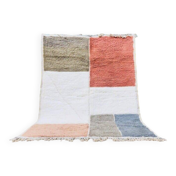 Tapis en laine pure fait main traditionnelle taille 100 x 200 cm