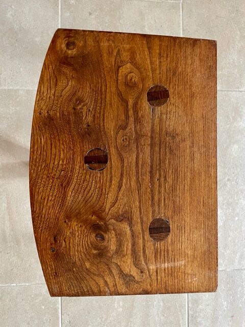 Tripod stool in solid oak 1950