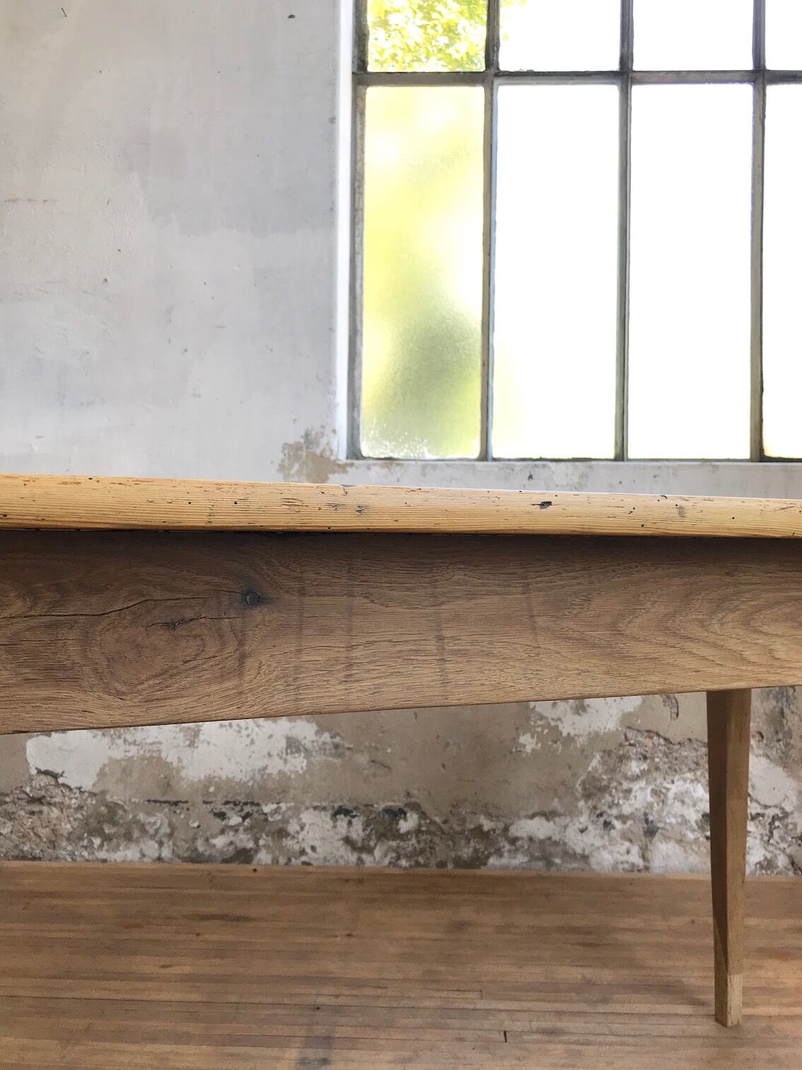 Vintage pine farm table