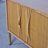 Cabinet in rattan 60s