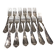 12 silver-plated metal table forks, Ercuis silversmith, Louis XV 29