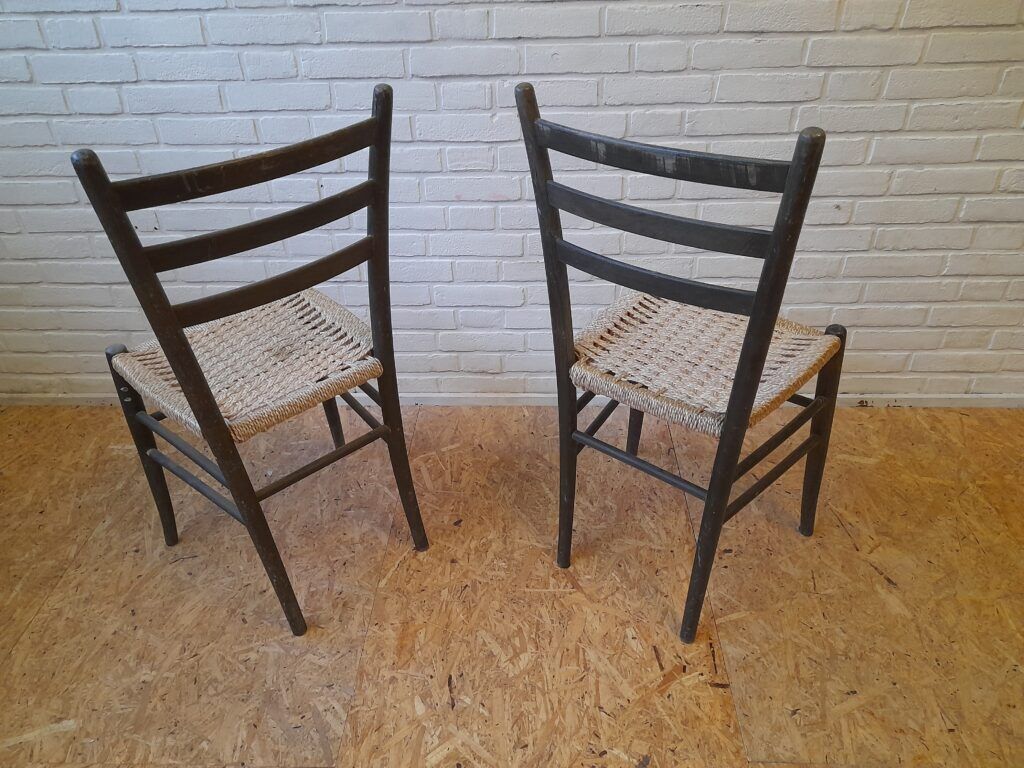 Pair of Italian bistro chairs