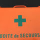 Orange metal box