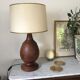 Lampe en bois exotique 48cm