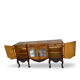 Buffet en noyer burr italien, années 1930.
