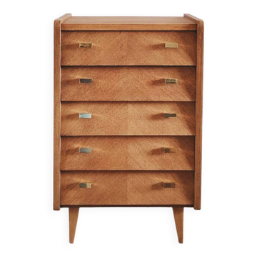 Renovated vintage chest of drawers, Scandinavian style, 1950s-60s.