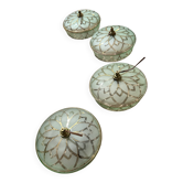 Set of 4 vintage ceiling sconces