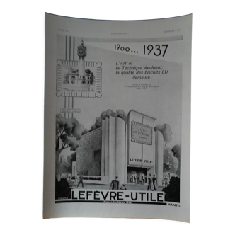 Publicité petit LU Nantes, revue Illustration 1937