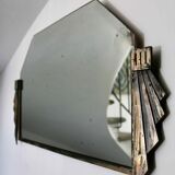Bevelled mirror from the Art Deco period and style, 1930-40.