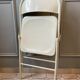 Duo de chaises pliantes en acier années 1980