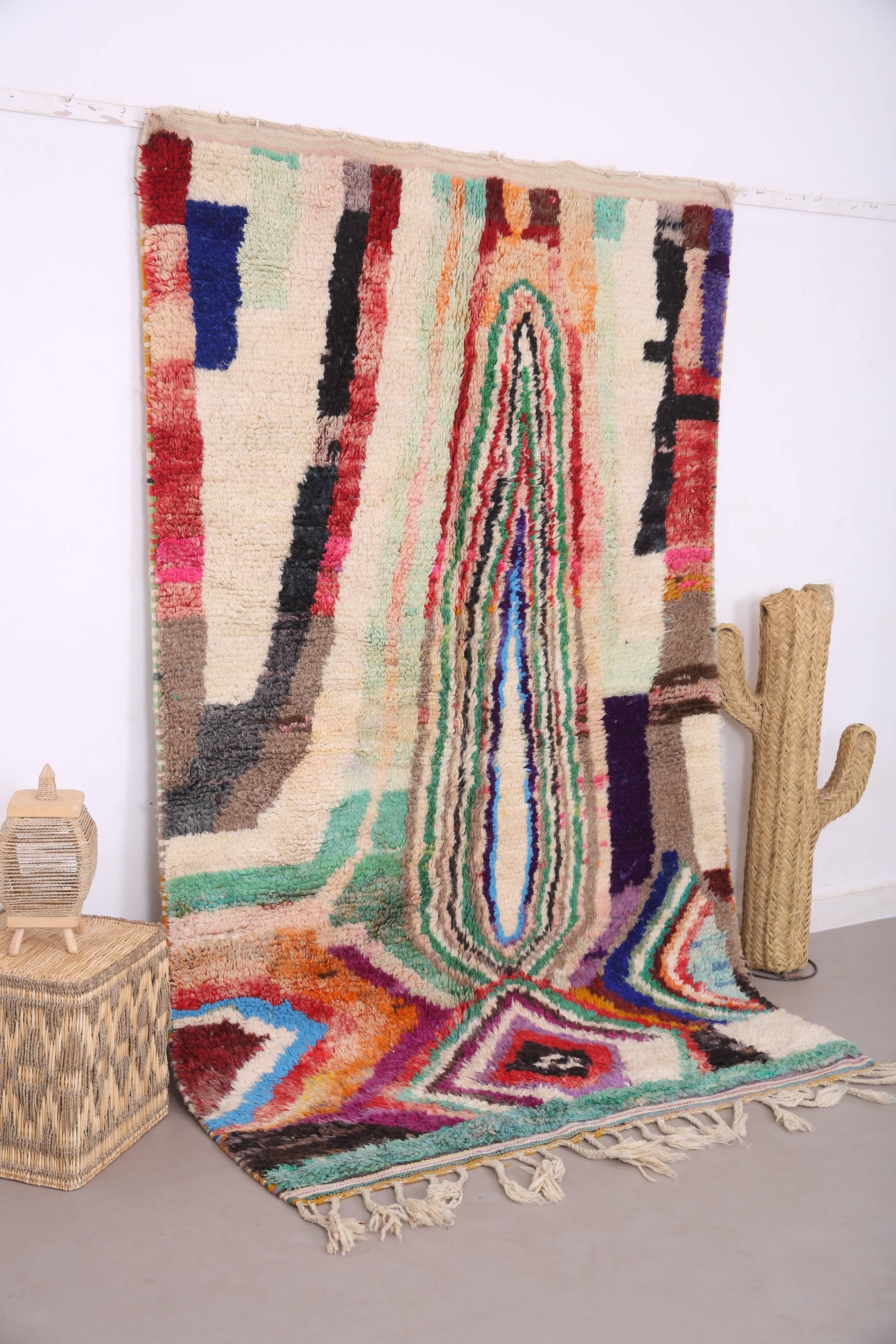 Colorful Boujaad Rug 156 x 259 cm - Berber Wool Rug - Moroccan Rug Handmade