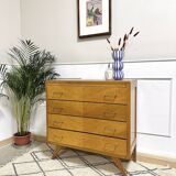Commode vintage pieds compas