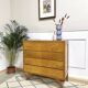Vintage chest of drawers compass feet