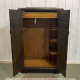 1930s English oak student wardrobe