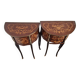 Louis XV style demi-lune consoles