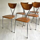 Set of 6 Arrben vintage 70's chairs