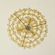 Vintage Murano glass chandelier with 58 fruits – gold metal