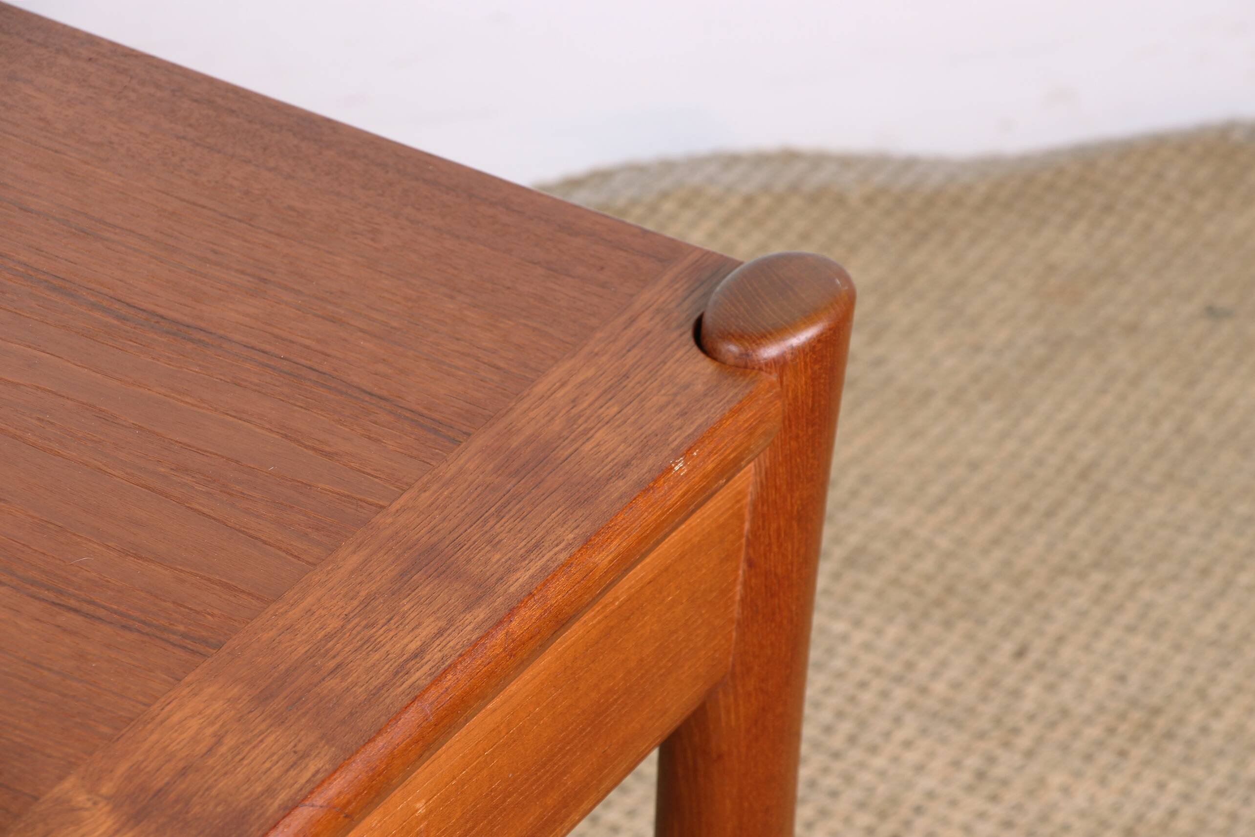 Danish square teak coffee table with reversible top 1960.