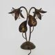 Magnificent floral and foliage lamp, Art Deco style, 1980s