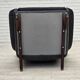 1970s, Danish design by Illum Wikkelsø, reupholstered armchair, leather.