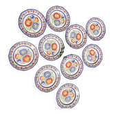 Assiettes plates faience vintage