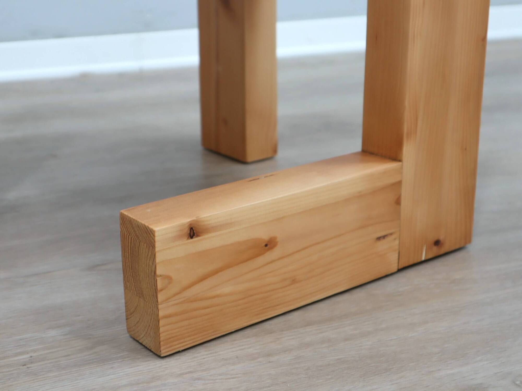 1980s Steltman Chair larch wood by Gerrit Rietveld