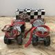 Old pair of roller skates midonn metal