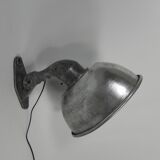Industrial aluminum street lamp, wall lamp, 1950s