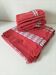 Tablecloth and 12 vintage cotton Basque-style napkins.