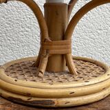 Paire de lampes italiennes en rotin
