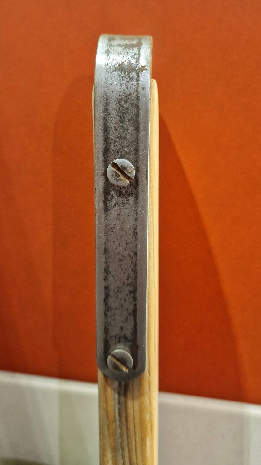 Vintage pine towel rack shelf ladder