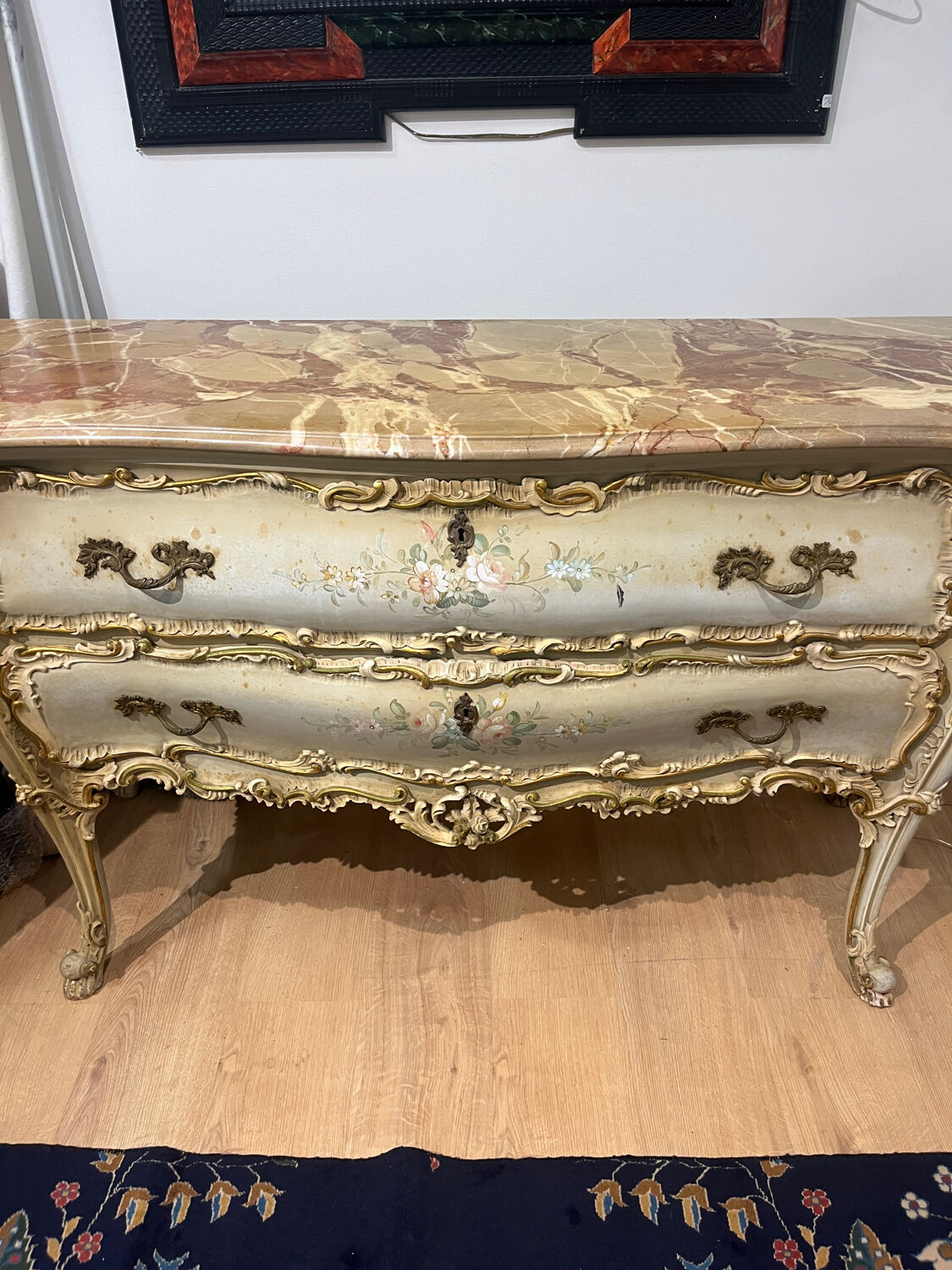 Hand painted Venetian chest of drawers