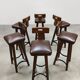 Vintage design 70’s wooden bars tools T-back Brutalist