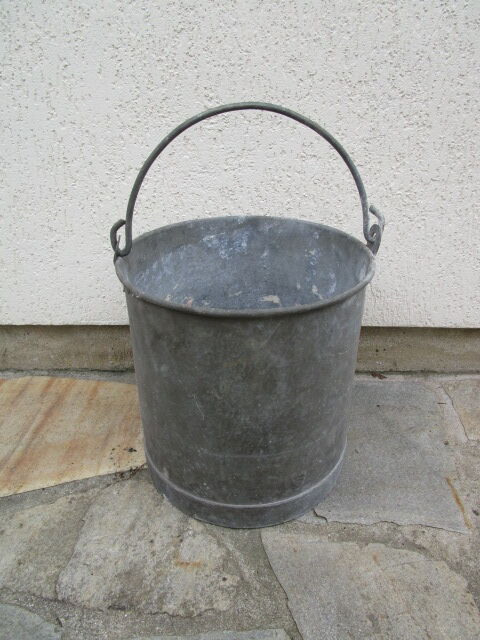 Old zinc bucket