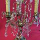 Pair of crystal tassels with bronze frame